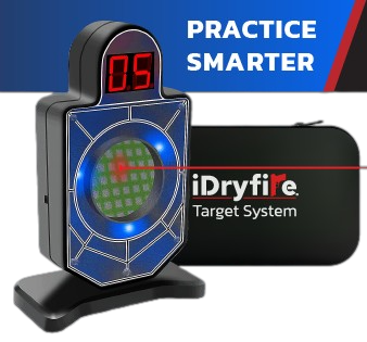 Reactive Laser Shooting Target for Dry Fire Practice (With EVA Case)