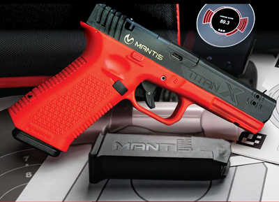 FREE 3x TARGETS with TITAN X DRY-FIRE Laser Training Pistol with Integrated Mantis X10